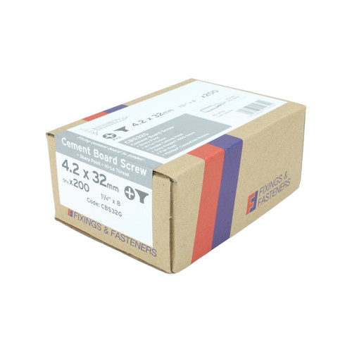 Cement board screws - -, box