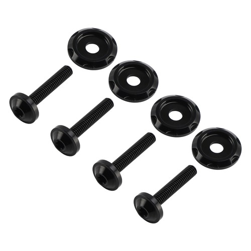 Black windshield fairing bolts - black,