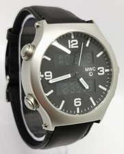 Vtg MWC G10 Evo 1257/12 Dual Time Ana Digi Military 42mm Gents Quartz Watch Box