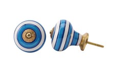 Set of 2 Light Blue Ring