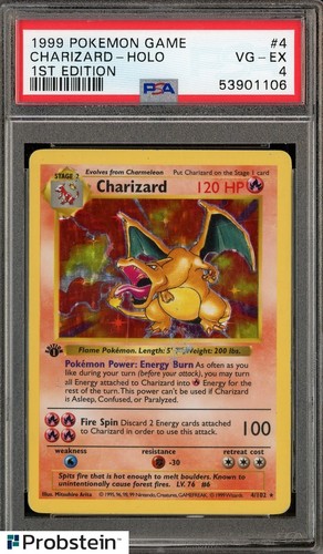 1999 pokemon charizard holo - pokemon,