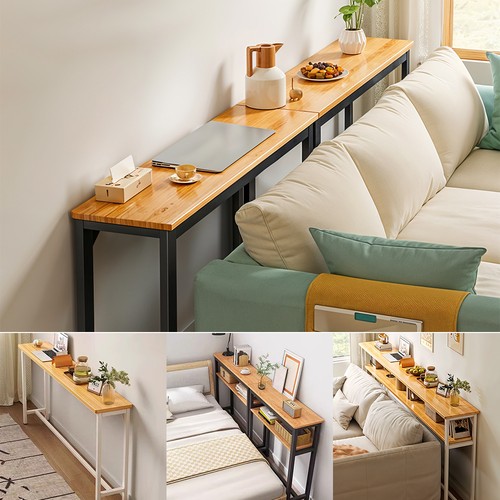 Slim sofa back - back, storage
