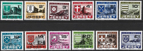 1978 jersey d21 d32 postage - jersey, sg