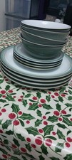 12 X Denby Regency Green