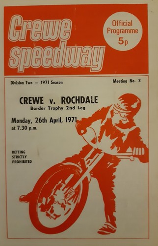 Crewe rochdale speedway - crewe, v