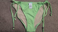  BOUX AVENUE  LIME ARUBA STRING SIDE BIKINI BOTTOMS SIZE UK 12 BNWOT