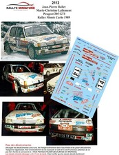 DECALS 1/43 REF 2112 PEUGEOT