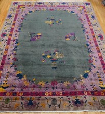 8'10"x11'7" Art Deco Chinese