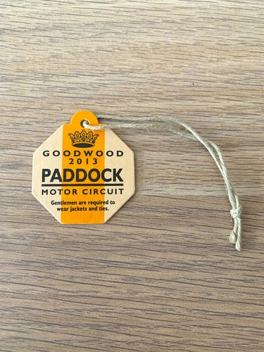 Goodwood revival paddock pass - revival,