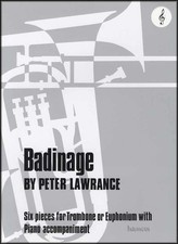 Badinage for Trombone Treble Clef Music Book plus FREE Key Signature Bookmark