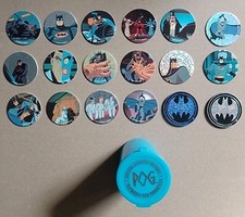 DC Comics Batman Animated Series Pogs Waddingtons 1995 Milk Caps, Slammers