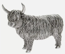 Silver Art Highland Cow Home