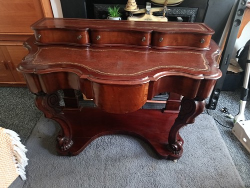 Antique bureau writing desk - antique,