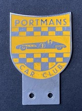 PORTMANS SPORTSCAR CLUB VINTAGE LAMBORGHINI DEALERSHIP LONDON CAR BADGE EMBLEM