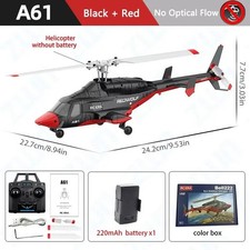 A61 RC Helicopter 2.4G 6-Aixs Gyroscope 4CH Altitude Hold Optical Flow Remote