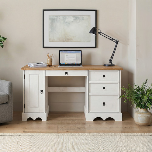 Corona computer desk white - computer,
