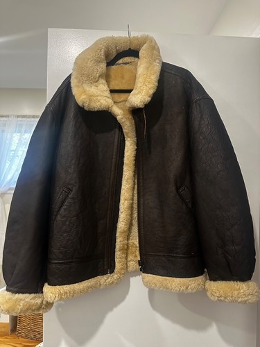 Vintage shearling leather - vintage,