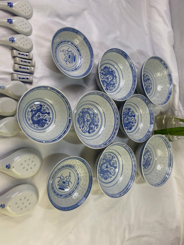 Vintage chinese blue - blue, &