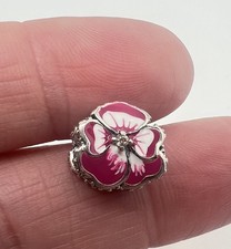 Pink Flower Charm for bracelet