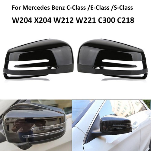 Black side wing mirror cover - black,