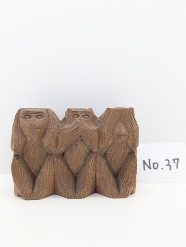 Vintage three monkeys amulet - monkeys,