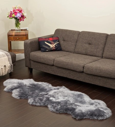Genuine sheepskin rug double - sheepskin,