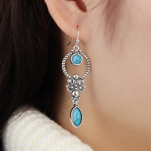 Vintage boho long dangle - dangle, drop