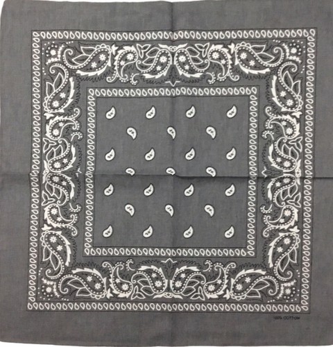 Cotton silk paisley bandana