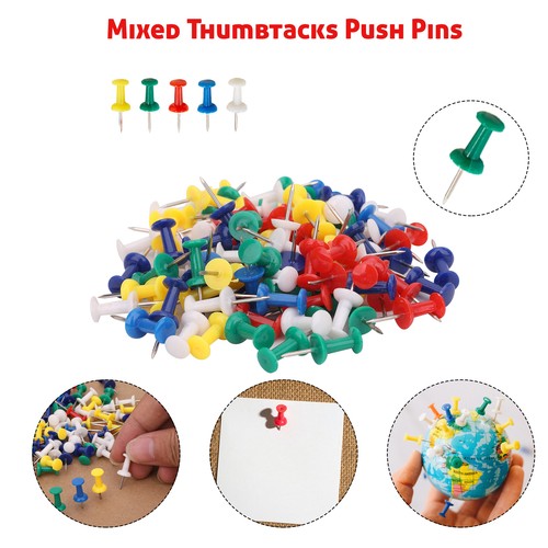 Push pins coloured thumb - thumb, tacks