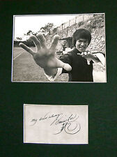 BRUCE LEE Signed Mounted Reproduction Autograph Photo Print (A4) 107