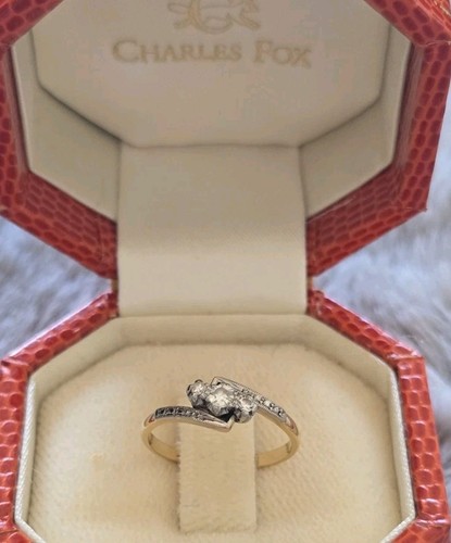 Antique diamond ring platinum - diamond,