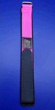 20mm ALPINE SPORT NYLON HOT PINK FABRIC ADJUSTABLE WATCH STRAP HOOK & LOOP