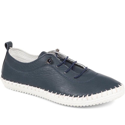 Pavers leather slip - leather, slip-on