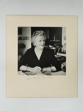 Clementine S Churchill Wife Winston Churchill Hand Signed c1960 VTG Photo
