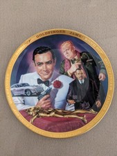 007 James Bond Goldfinger Collectors plate Franklin Mint Limited Edition