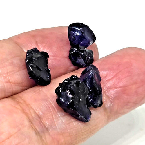 4pcs natural blue sapphire - 4pcs,