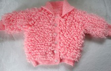 HAND KNITTED BABY LOOPY KNIT