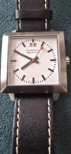 Mondaine EVO series, Official Swiss Railways, SQUARE dial, RARE, QUARTZ