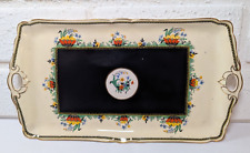 Vintage Ivory Ware John Maddock & Sons Sandwich Plate - Minerva - Lily 3639