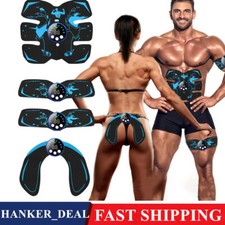 EMS Abdominal Muscle Toning Trainer ABS Stimulator AB Hip Arm Toner Fitness Belt