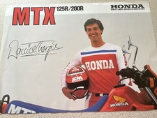 HONDA MTX125R/200R Motorcycle Sales Spec Leaflet