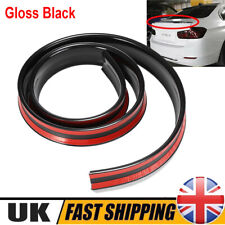 Universal 1.5M 3D Gloss Black Car Rear Wing Lip Spoiler Tail Trunk Boot Trim PU
