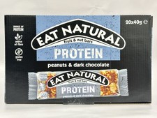 Eat Natural Protein Bars Peanuts & Dark Chocolate 20 x 40g | High Protein Snack