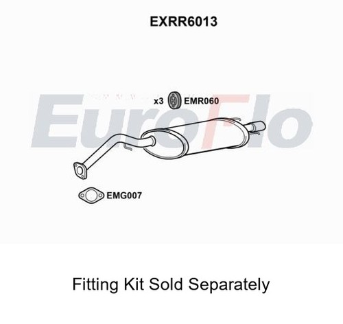 Rear muffler silencer insert - rear,
