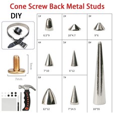 Cone Screw Back Metal Studs