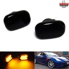 2 Black Side Indicator LED Repeater Light For Toyota Celica Corolla MR2 Supra RX