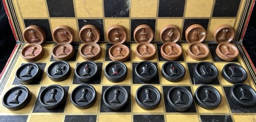 Vintage plastic chess and - plastic,