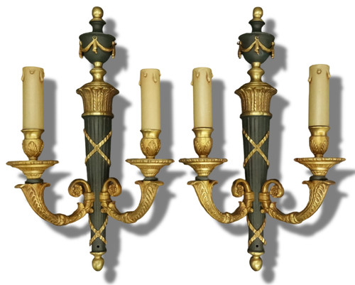 Large pair wall sconces - large,