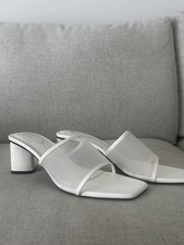 Zara White Heels, Size UK 4