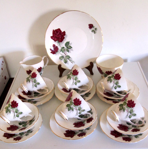 Old royal red rose bone - old,